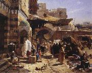 Gustav Bauernfeind, Market in Jaffa